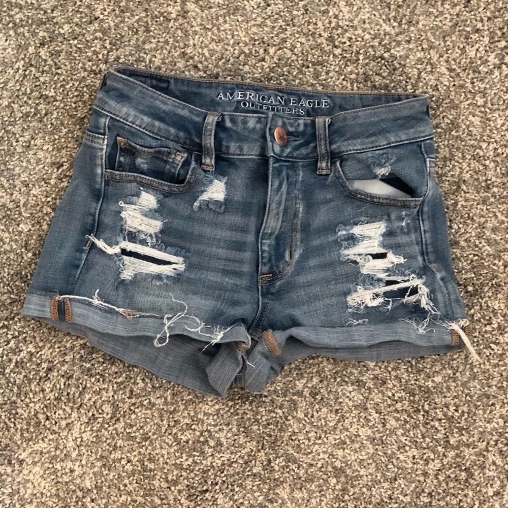 American Eagle jean shorts, size 4.